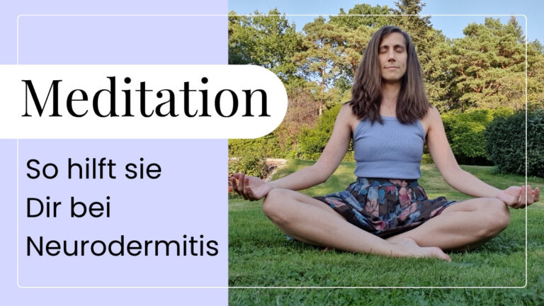 Catherina, Autorin des Blogs Wegweiser Neurodermitis, meditiert in der Natur.